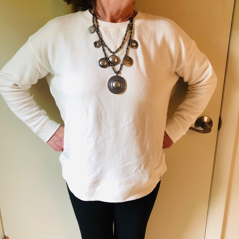 Metal layered necklace